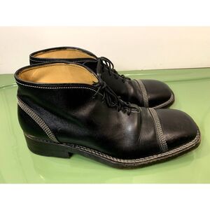 L.F. Lidfort Norwegian Welted Cap Toe Ankle Boots. UK 9/US 9.5. Italy. MSRP $985